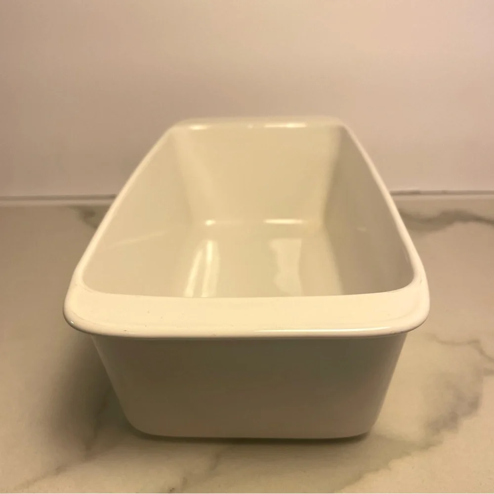 VTG Corning Ware Blue Cornflower 2QT Loaf Bread Pan Baking P-315-B USA 9x5x3 - Picture 5 of 10